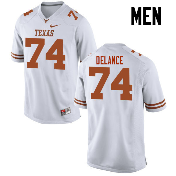Men #74 Jean Delance Texas Longhorns College Football Jerseys-White